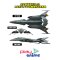 (Pre-order) พร้อมจัดส่งประมาณเดือน 3 ปี 2025 ครับ MECHA COLLE DX TYPE 5 EXPERIMENTAL SPACE HEAVY STRIKE FIGHTER COSMO  PYTHON [2 item set]