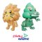 CLAY MODEL KIT Animal Poop Set 2 Tyrannosaurus & Lion