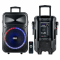 PROPLUS UK-12 ลำโพงล้อลาก 12 นิ้ว พร้อมไมค์ลอย UHF คู่และแบตเตอรี่ในตัว