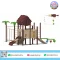 Forest Climber House playground with climbing wall and monkey bars by Sealplay