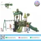 Forest Owl Swing Set playground with owl theme, double slides and swing set by Sealplay
