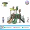 Forest Owl Twin Slide playground with owl theme and double slides by Sealplay