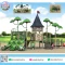 Forest Tower Adventure เครื่องเล่นสนาม PE ธีมป่าไม้และหอคอย พร้อมสไลเดอร์คู่ กิจกรรมปีนป่าย และพื้นที่เล่นกลางแจ้ง