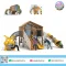 Forest Treehouse Adventure เครื่องเล่นสนามไม้สไตล์บ้านต้นไม้ พร้อมสไลเดอร์ อุโมงค์คลาน ตาข่ายปีนป่าย และกิจกรรมพัฒนาทักษะ