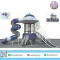 Galaxy Space Station playground with spiral tunnel slide and space theme by Sealplay