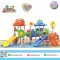 Goldfish & Squid Climb & Slide เครื่องเล่นสนามเสา 76 มม. พร้อมสไลเดอร์ อุโมงค์ ตาข่ายปีนป่าย และกิจกรรมเสริมพัฒนาการสำหรับเด็ก