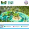 เครื่องเล่นสนาม PE, สนามเด็กเล่น PE, Panda Bamboo Forest, สนามเด็กเล่นธีมแพนด้า, สนามเด็กเล่นป่าไผ่, สะพานตาข่าย, เครื่องเล่นปีนป่าย, กระดานลื่น