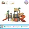 Pirate Jungle Adventure playground with spiral slide and pirate theme by Sealplay