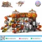 Pumpkin Unicorn Adventure HPL playground featuring pumpkin towers, unicorn entrance, tube slides and climbing activities by Sealplay