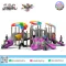 Rainbow Fun Explorer HPL playground featuring colorful flower roofs, tunnel slide, double slides and interactive play activities by Sealplay