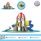 Rocket Tower Adventure playground with spiral slide and rocket theme by Sealplay