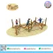 เครื่องเล่นปีนป่าย Rope Ridge พร้อมสะพานเชือกและตาข่ายปีนป่าย โดย Sealplay