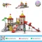 Royal Castle Quest เครื่องเล่นสนาม PE ธีมปราสาทราชวงศ์ พร้อมสไลเดอร์อุโมงค์ สไลเดอร์คู่ และกิจกรรมปีนป่าย
