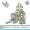 Space Rocket Explorer playground with rocket tower and tunnel slide by Sealplay