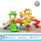 Sunny Ladybug Adventure เครื่องเล่นสนามเสา 89 มม. พร้อมสไลเดอร์ อุโมงค์ บ้านของเล่น และกิจกรรมเสริมพัฒนาการสำหรับเด็ก