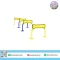 Weave Marker Set ชุดเสาซิกแซกสำหรับสัตว์เลี้ยง 4 ชิ้น ผลิตจากแผ่น HDPE แกะสลัก CNC พร้อมโครงเหล็กกัลวาไนซ์พ่นสีฝุ่น แข็งแรง ทนทาน สำหรับฝึก Dog Agility by Sealplay