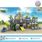 Windmill Castle Adventure เครื่องเล่นสนาม PE ธีมปราสาทและกังหันลม พร้อมสไลเดอร์อุโมงค์และสไลเดอร์หลายช่อง