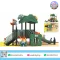 Wooden Butterfly House playground with butterfly tunnel and spiral slide by Sealplay