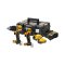 DEWALT ชุดคอมโบสว่าน+ไขควงกระแทก 20 โวลต์ รุ่น DCK2050P1E1T-B1