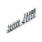 FORCE ชุดลูกบล็อกเดือยโผล่ 1/4"และ3/8" (หัวท็อกซ์) 11ชิ้น รุ่น 2111I