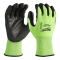 MILWAUKEE ถุงมือสะท้อนแสง Cut Level 3 รุ่น HI-VIS CUT GLOVES