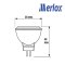 หลอดไฟ LED MR11 4W 2700K GU.4 Merlox