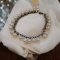 Freshwater pearl bracelet with silver92.5 setting