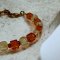Amber with clear quartz silver92.5 setting