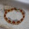 Amber with clear quartz silver92.5 setting