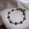 Freshwater pearl tourmaline bracelet with silver92.5 setting
