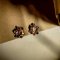 Silver 92.5 earrings with white gold plated