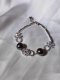 Fresh water pearl bracelet with silver92.5 setting
