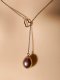 Freshwater pearl necklace with silver92.5 setting