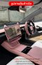 Tesla Collection Pink Series ตกแต่งภายในรถ New Model 3 /New Model Y ดีไซน์สีชมพูพรีเมียม 17 รายการ