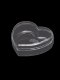 1381 Heart Plastic Container 0.18 LT-N DIA 9.5*17*4 CM.