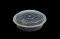 1544 Round plastic container black base clear lid 550 ml.@25