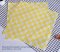 FE-A0-013: กระดาษห่ออาหาร ลายตารางสีเหลือง 100 Pcs