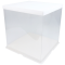 AA-H1-004 Transparent 1-Pound Cake Box White 21.5x21.5x33 (H) cm