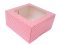PCB1P01 Printed Cake Box, 1 Pound, Pink Dot, 10 Pcs.