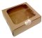 KB20 brown box (craft) with holes 16*16*5(H) cm 10 pieces