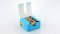 01137B Cake Box: Blue Happiness Forever 10.5x10.5x5.5(H) cm