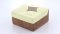 6007B Cake Box: Brown-Green Paradise 13*13*7.5(H) cm