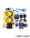 Motor Smart Robot Car Chassis Kit Encoder Battery Box 2WD Ultrasonic module for Arduino kit