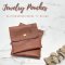 กระเป๋าหนังใบเปล่า PU มีกระดุม Jewelry Pouches
