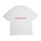 Poswear Basic logo White/Pink T-Shirt