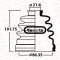 DRIVE SHAFT BOOT - INNER MAZDA MS-6 2000(EFINI)