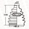 DRIVE SHAFT BOOT - OUTER CAMRY ACV30, 31