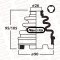 DRIVE SHAFT BOOT - OUTER-INNER LEXUS ES2xx/350/300H ASV6*,AVV60,GSV60, AVALON GSX40,HIGHLANDER, KLUGER ASU50,GSU5*