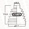 DRIVE SHAFT BOOT - OUTER  AVALON2003-2013,Prius