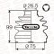 DRIVE SHAFT BOOT INNER LEFT/RIGHT SONATA